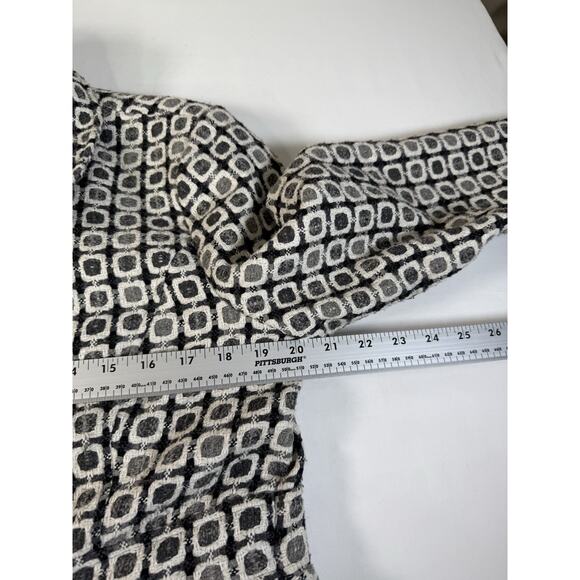 PARIS BLUES YK2 Check Window Plaid Woven Wool Blend Pea Coat Size XL - Picture 5 of 8